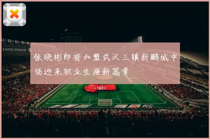 张晓彬即将加盟武汉三镇新鹏城中场迎来职业生涯新篇章